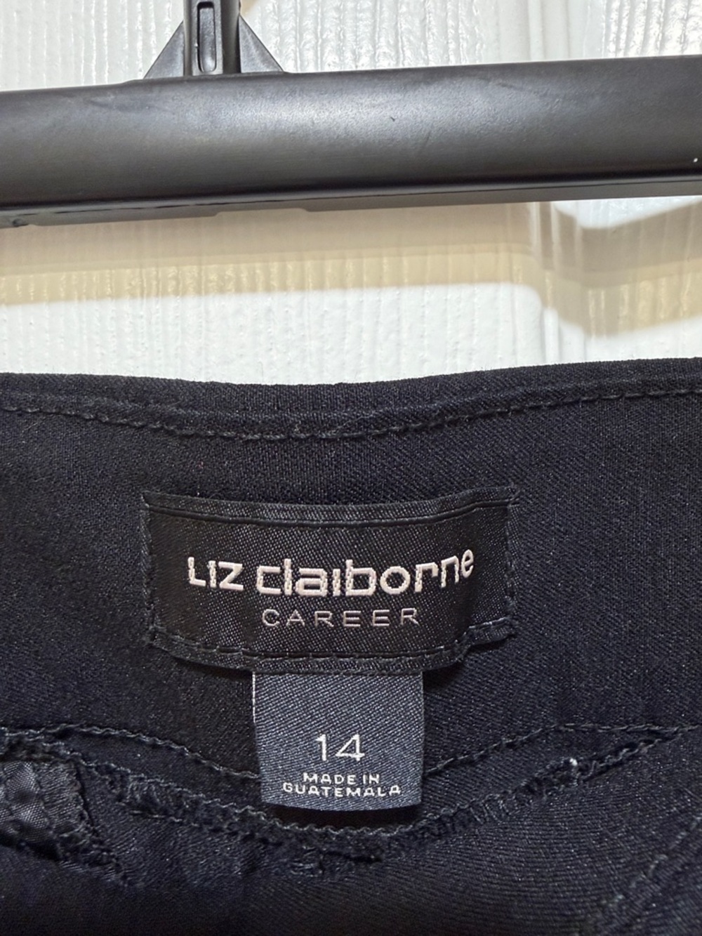 Liz Claiborne Career Black Straight-Leg Dress Pants - Picture 2 of 7
